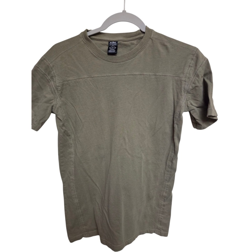 Kuhl Olive Green Youth XL (16-18) Short Sleeve T-Shirt Crew‎ Neck Casual Top